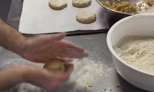 Butterbean burger mix into burgers