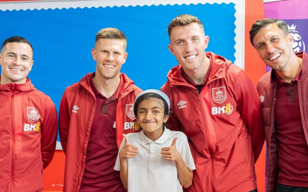 Burnley FC players visit Limitless Clarets Project