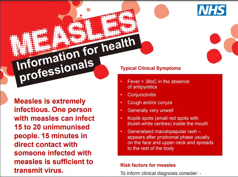 Measles information