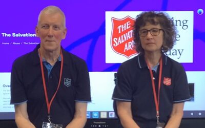 Visit from the salvation army