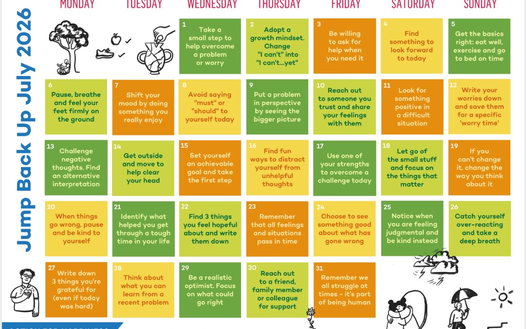 Action for Happiness – Jump Back up July